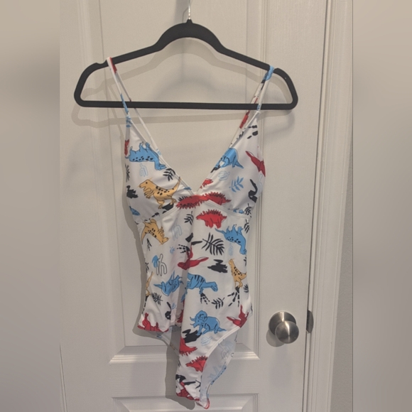 NWT Women's Dinosaur One-piece Swimsuit - Picture 2 of 6